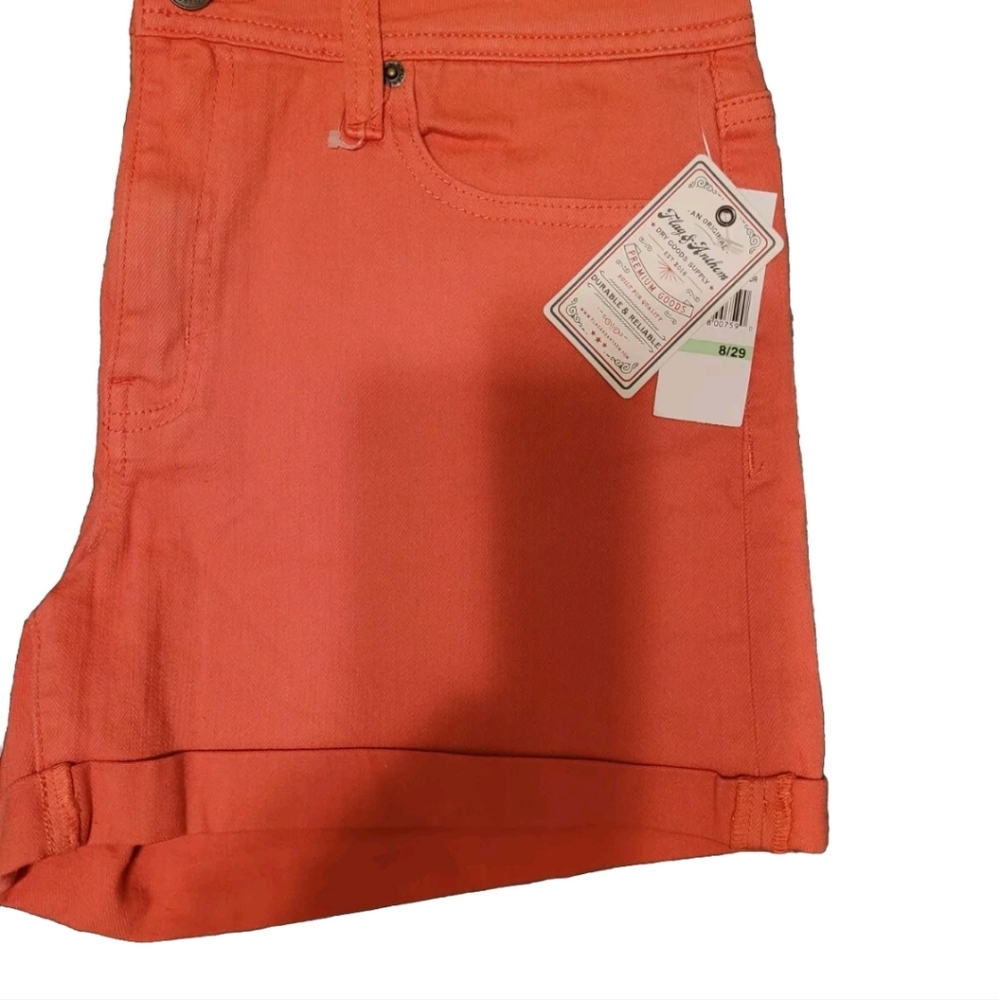 Flag And Antham Premium High Rise Cuffed Shorts, Sz 8 NWT - Picture 3 of 7